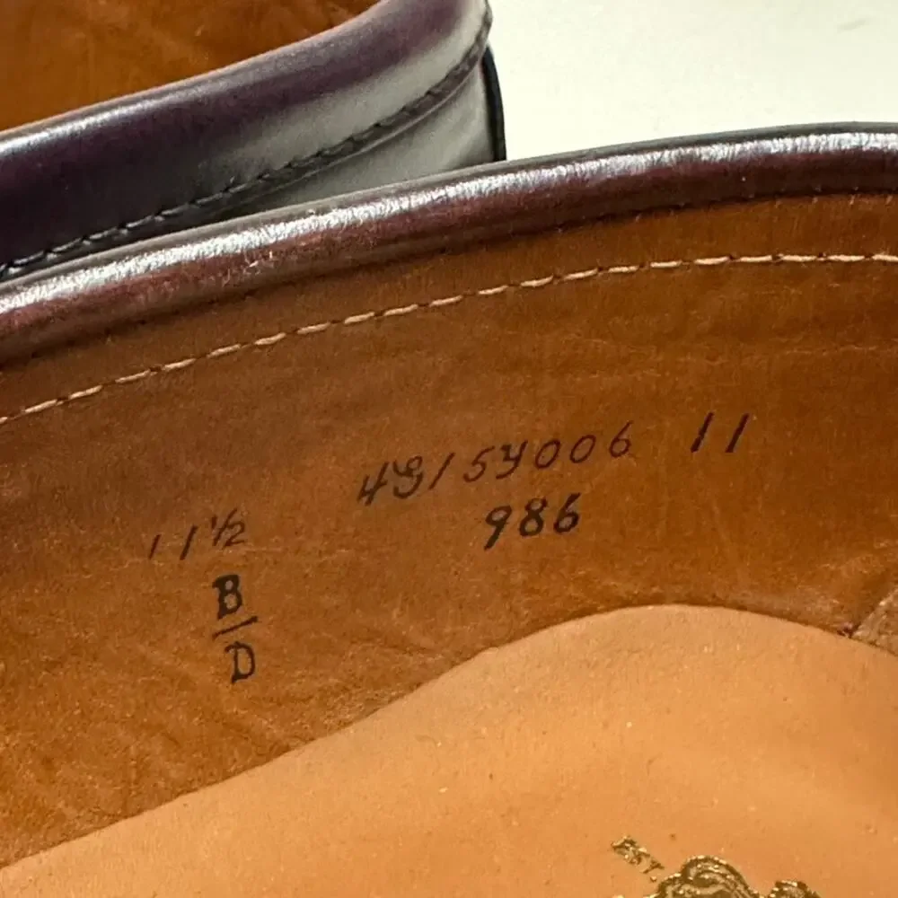NWOT Todd Snyder x Alden 986 Cordovan Leisure Handsewn Loafer LHS Color 8 11.5 D